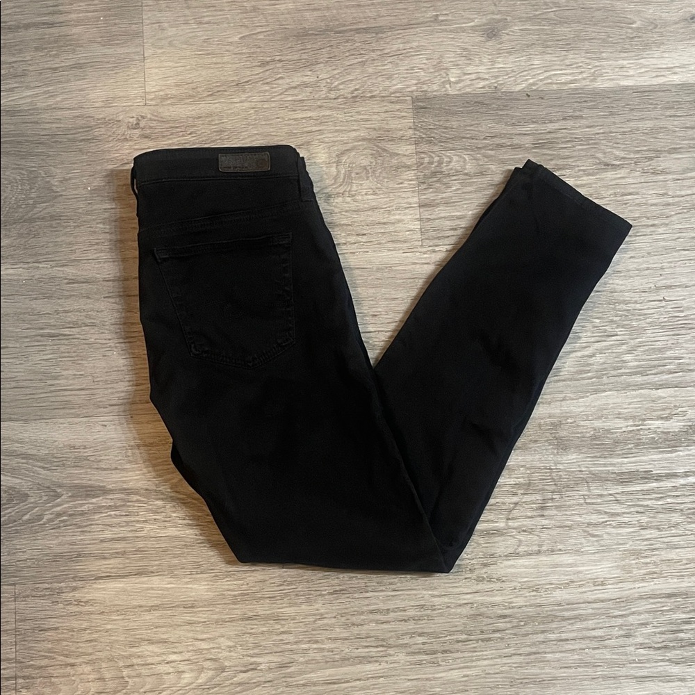 Adriano Goldschmied Black Stevie Ankle Slim Straight Jeans